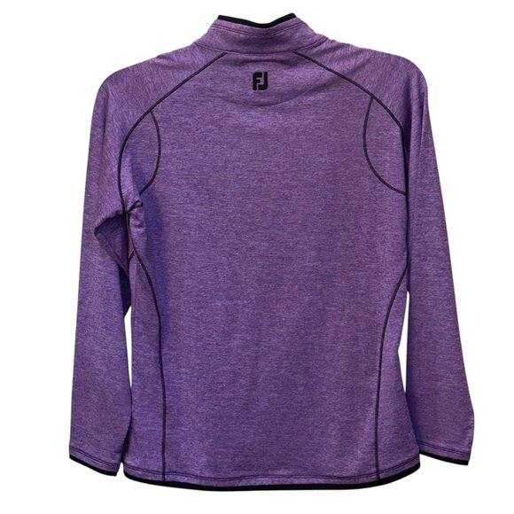 FootJoy (FJ) Women's Golf Half Zip Mock Neck Purple Jacket Medium‎ Athletic - Picture 3 of 5